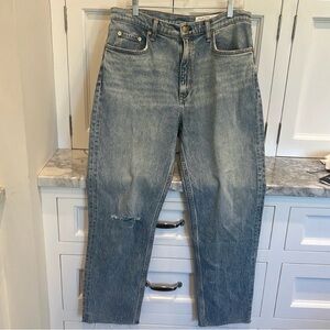 Rag & Bone WREN High Rise Slim Straight Jeans